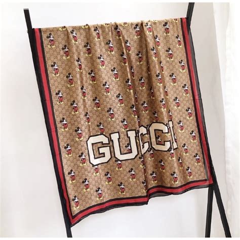 gucci mickey mouse scarf|gucci scarf buy online.